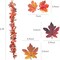 2 Pack Fall Garland 5.7ft/Piece 3D Artificial Fall Maple Leaves Garland Fall Decorations for Home Fall Leaf Garland for Mantle Autumn Garland for Thanksgiving Fireplace Table Party Porch Decor